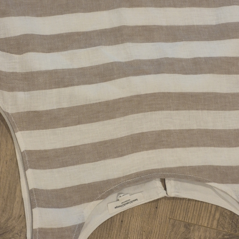Beachlunchlounge Striped Shift Dress Womens XL Linen Blend Lined - Picture 8 of 9